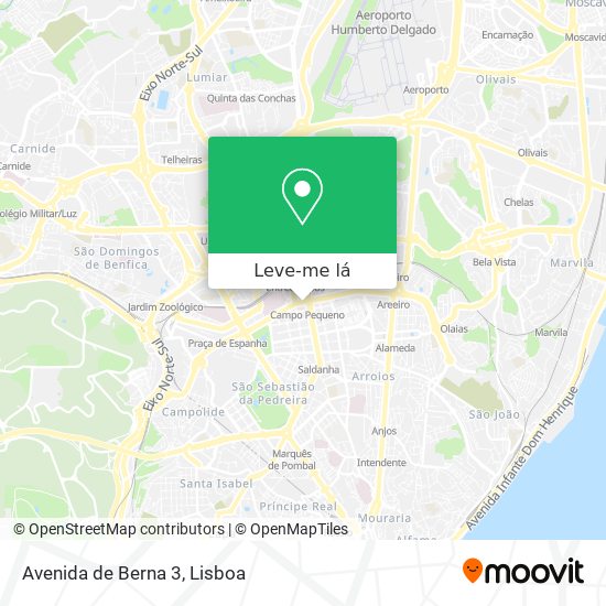 Avenida de Berna 3 mapa