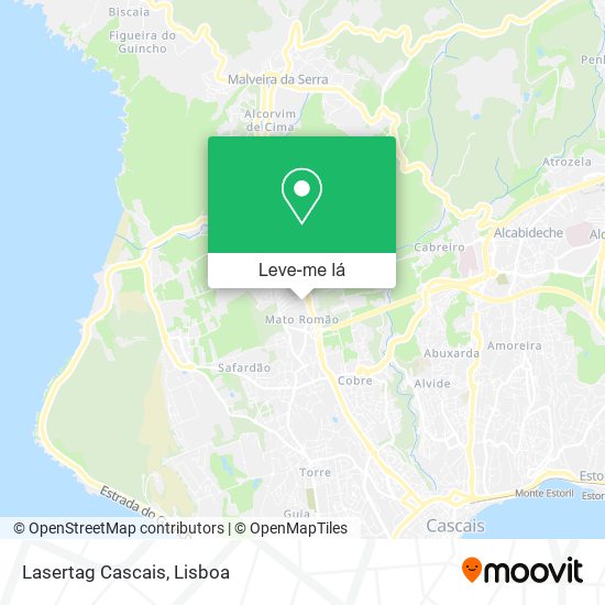 Lasertag Cascais mapa