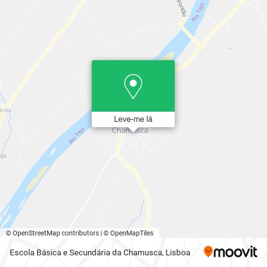 Escola Básica e Secundária da Chamusca mapa