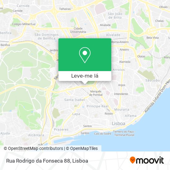 Rua Rodrigo da Fonseca 88 mapa