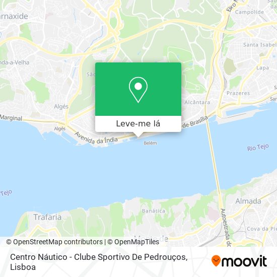 Centro Náutico - Clube Sportivo De Pedrouços mapa