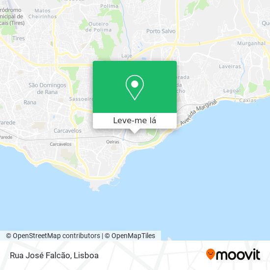 Rua José Falcão mapa