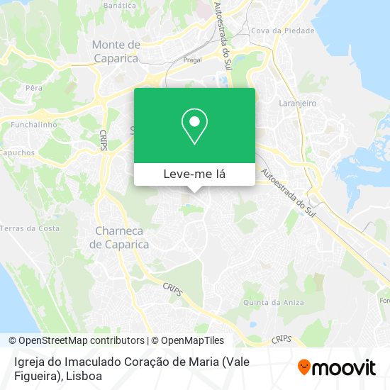 Igreja do Imaculado Coração de Maria (Vale Figueira) mapa