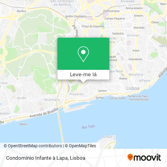 Condomínio Infante à Lapa mapa