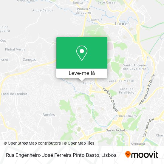 Rua Engenheiro José Ferreira Pinto Basto mapa