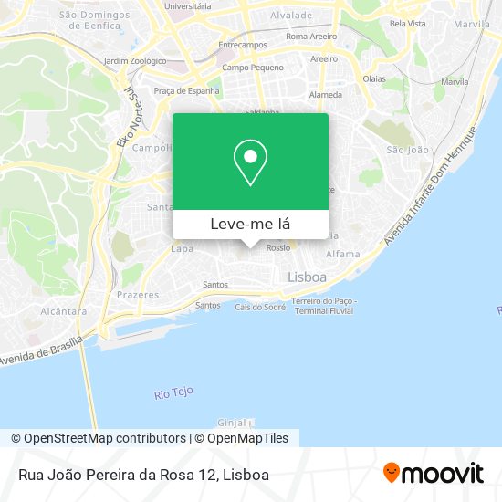 Rua João Pereira da Rosa 12 mapa