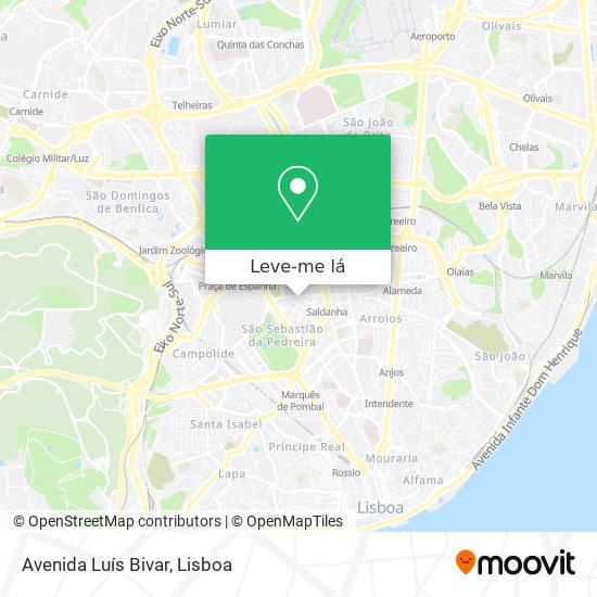 Avenida Luís Bivar mapa