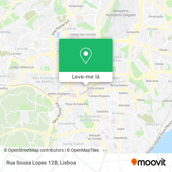 Rua Sousa Lopes 12B mapa