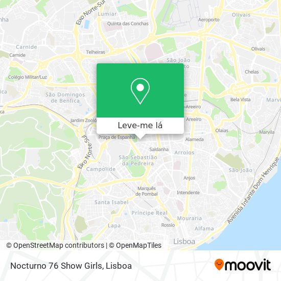 Nocturno 76 Show Girls mapa