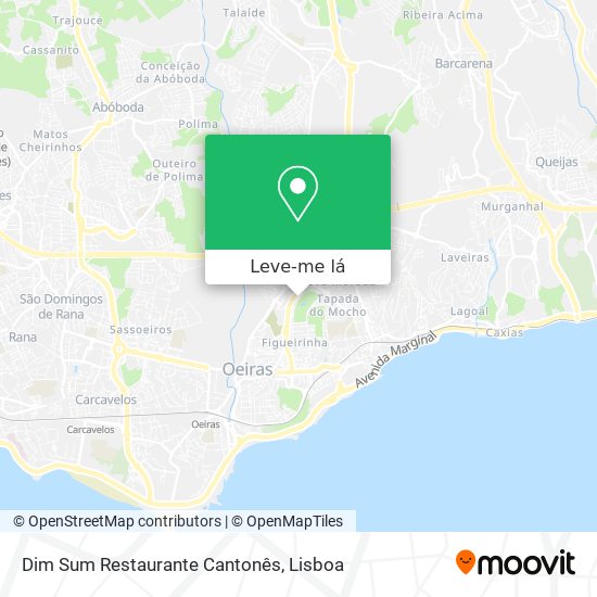 Dim Sum Restaurante Cantonês mapa