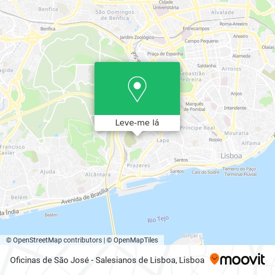 Oficinas de São José - Salesianos de Lisboa mapa