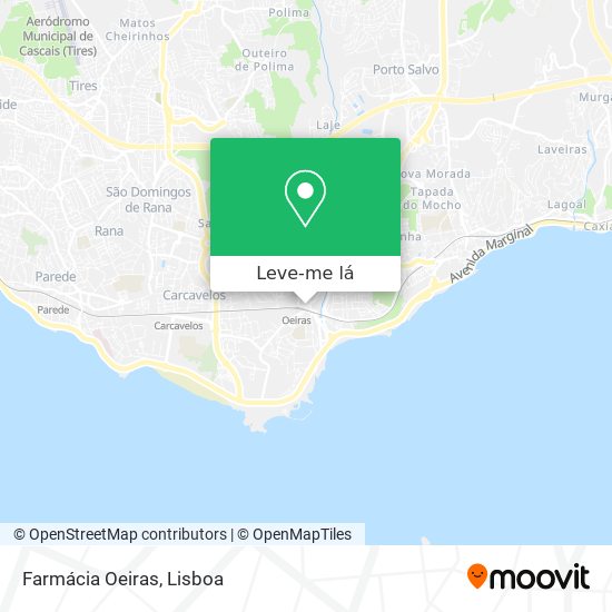 Farmácia Oeiras mapa