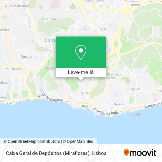 Caixa Geral de Depósitos (Miraflores) mapa