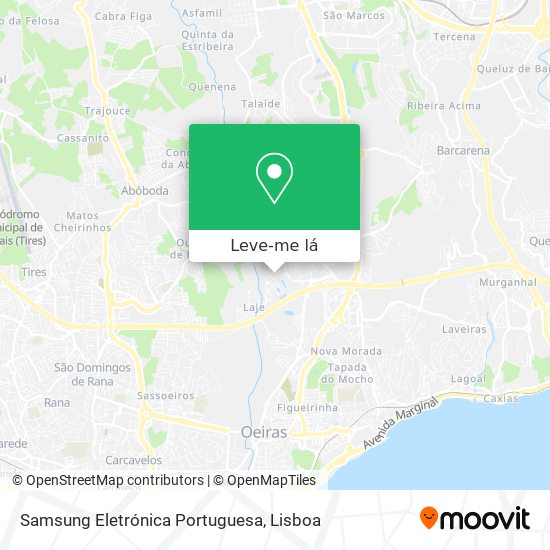 Samsung Eletrónica Portuguesa mapa