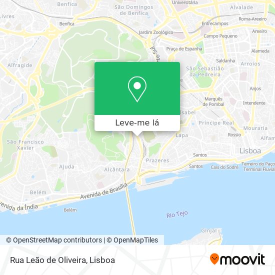 Rua Leão de Oliveira mapa