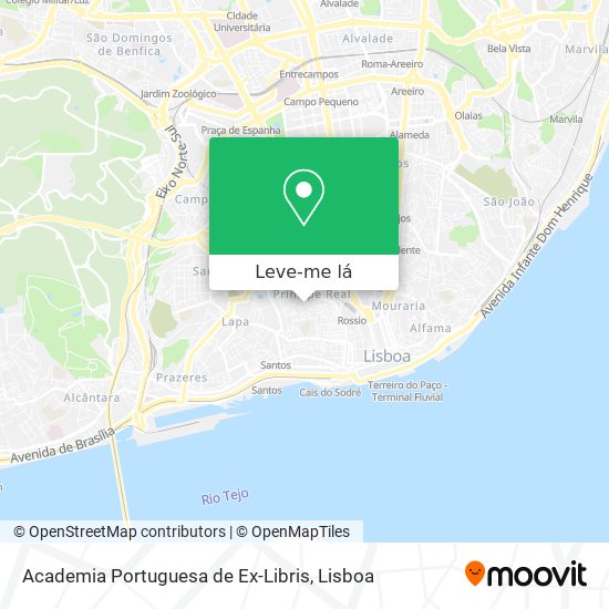 Academia Portuguesa de Ex-Libris mapa