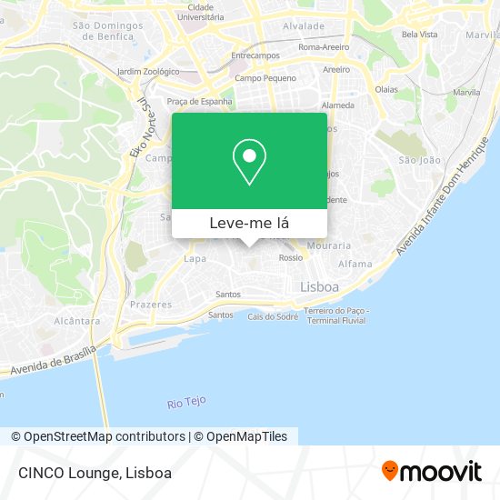 CINCO Lounge mapa