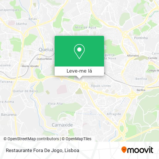 Como chegar a Restaurante Fora De Jogo em Amadora através de