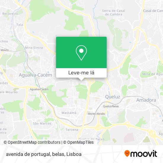 avenida de portugal, belas mapa