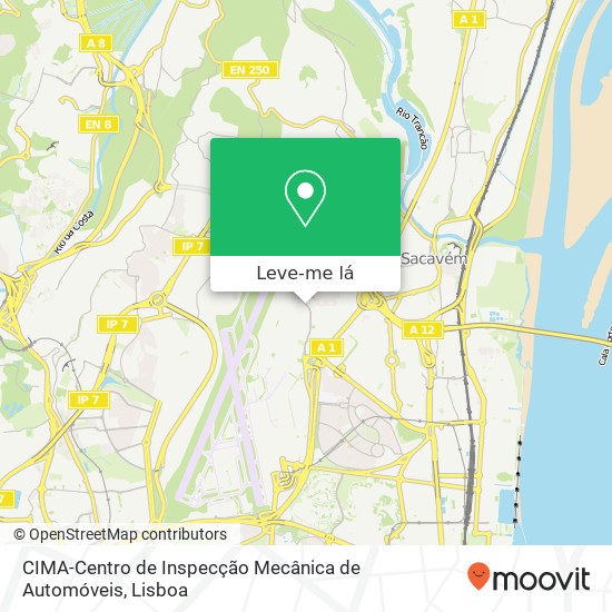 CIMA-Centro de Inspecção Mecânica de Automóveis mapa