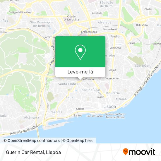 Guerin Car Rental mapa