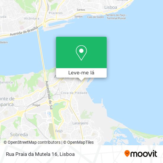 Rua Praia da Mutela 16 mapa