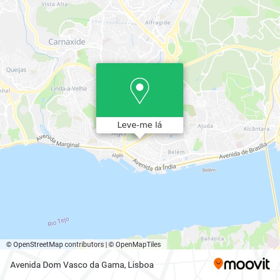 Avenida Dom Vasco da Gama mapa