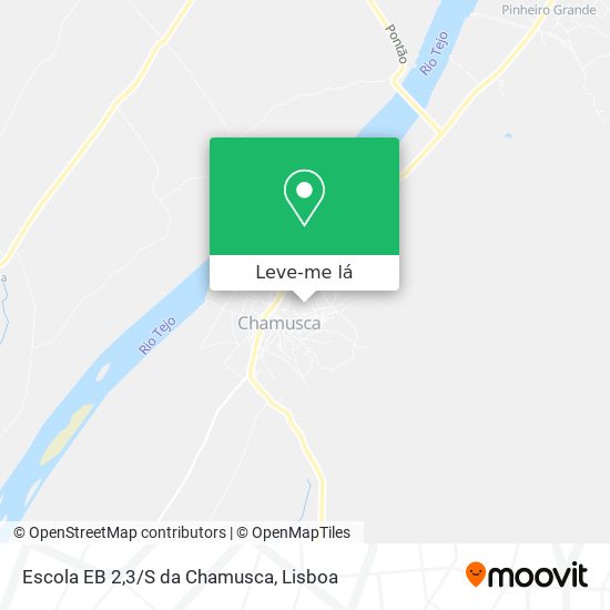 Escola EB 2,3/S da Chamusca mapa