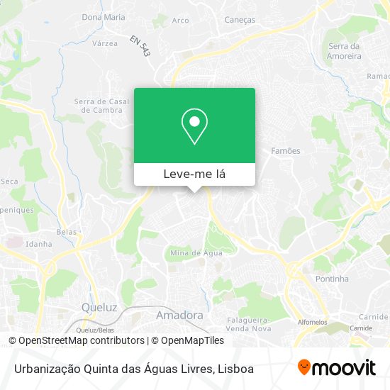 Urbanização Quinta das Águas Livres mapa