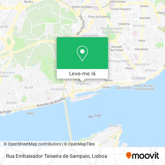 Rua Embaixador Teixeira de Sampaio mapa