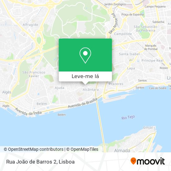 Rua João de Barros 2 mapa
