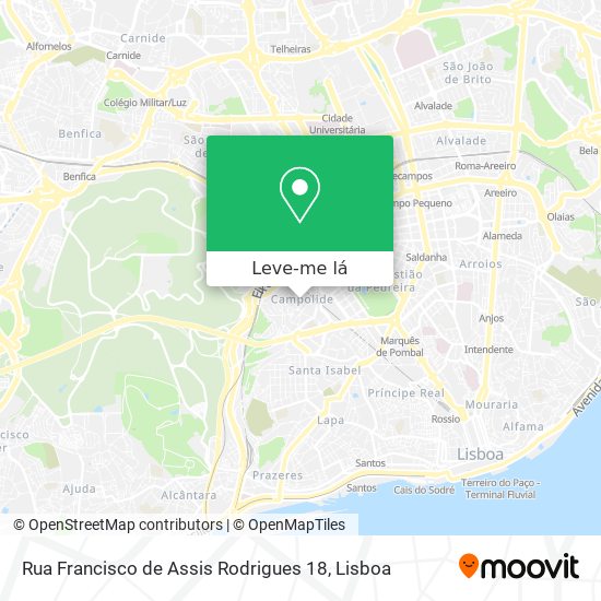 Rua Francisco de Assis Rodrigues 18 mapa