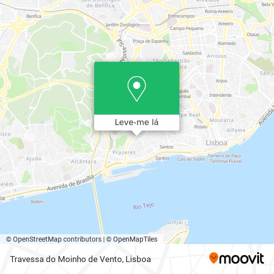 Travessa do Moinho de Vento mapa