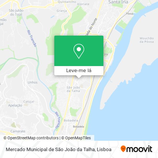 Mercado Municipal de São João da Talha mapa