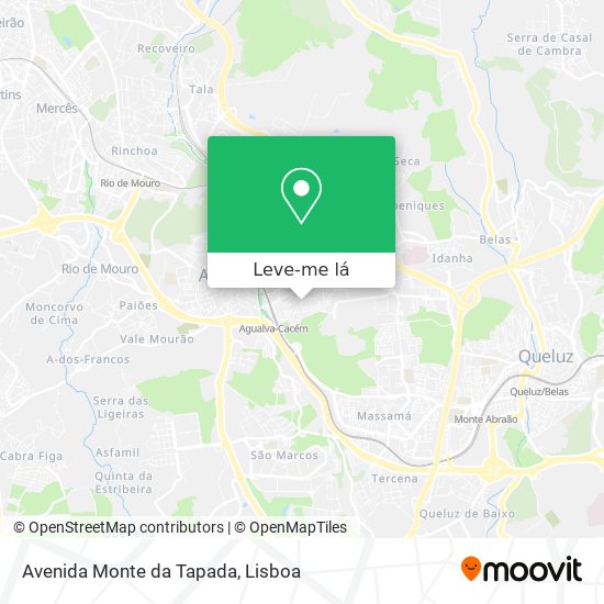 Avenida Monte da Tapada mapa