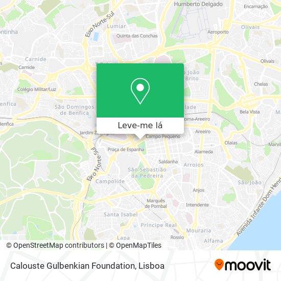 Calouste Gulbenkian Foundation mapa