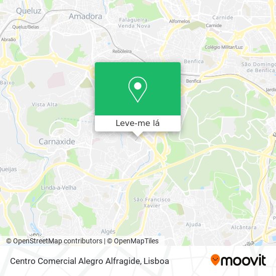 Centro Comercial Alegro Alfragide mapa