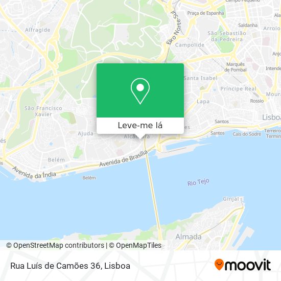 Rua Luís de Camões 36 mapa