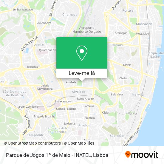 Parque de Jogos 1º de Maio - INATEL mapa