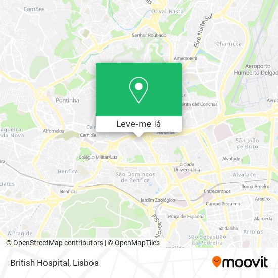 British Hospital mapa
