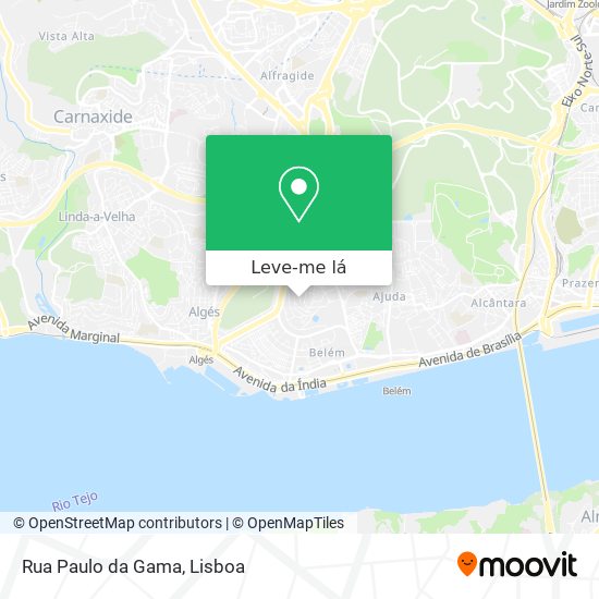 Rua Paulo da Gama mapa