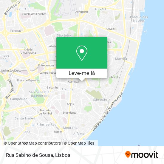 Rua Sabino de Sousa mapa