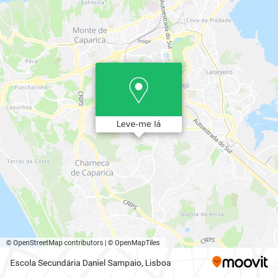 Escola Secundária Daniel Sampaio mapa