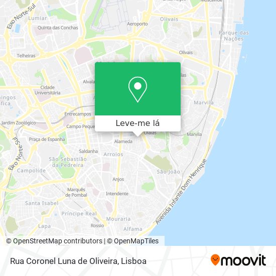 Rua Coronel Luna de Oliveira mapa