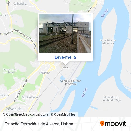 Estação Ferroviária de Alverca mapa