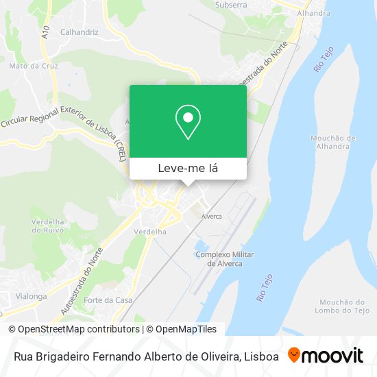 Rua Brigadeiro Fernando Alberto de Oliveira mapa