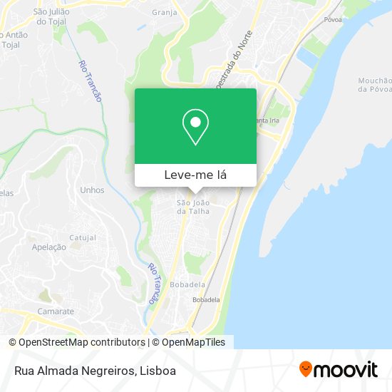 Rua Almada Negreiros mapa