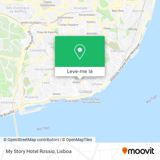 My Story Hotel Rossio mapa