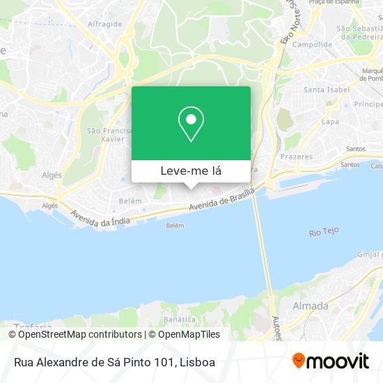 Rua Alexandre de Sá Pinto 101 mapa