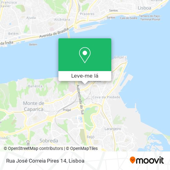 Rua José Correia Pires 14 mapa